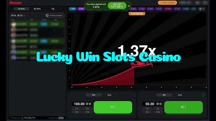 Lucky Win Slots Casino casino presented on mobile device in Pakistan with slots and live games